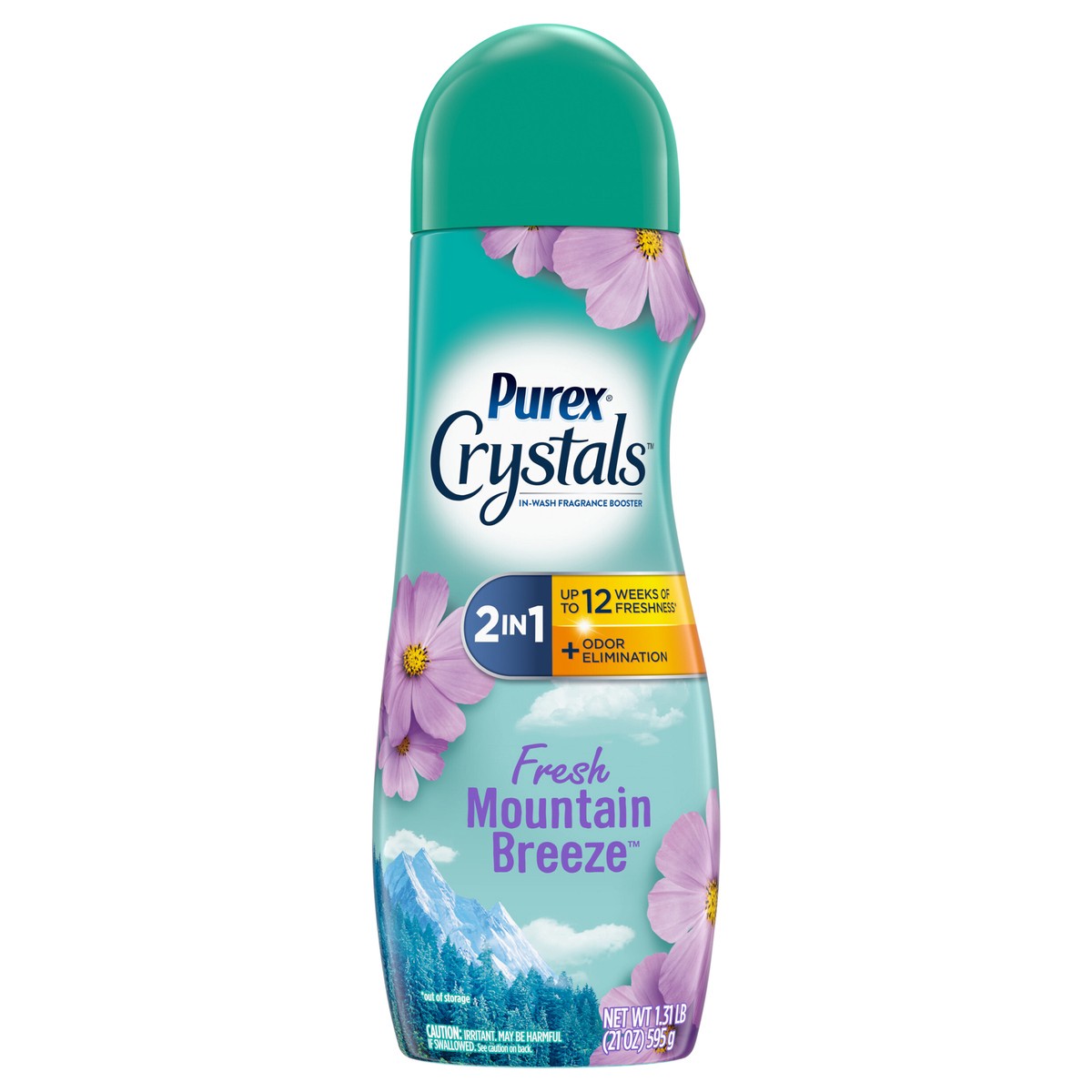 slide 1 of 2, Purex Crystals In-Wash Fragrance and Scent Booster, Fresh Mountain Breeze, 21 Ounce, 21 oz