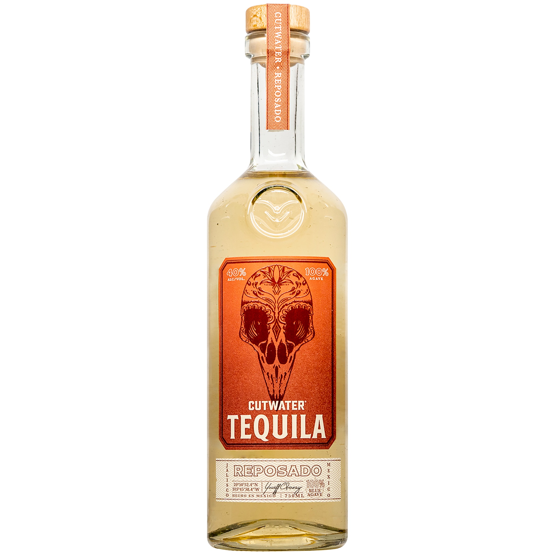 slide 1 of 1, Cutwater Spirits Tequila Reposado, 40% ABV, 750 ml