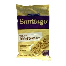 slide 1 of 1, Santiago Vegetarian Refried Beans, 27.09 oz