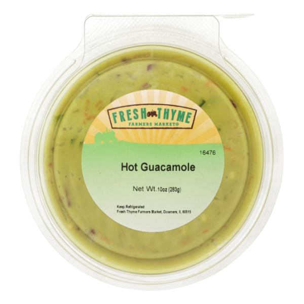 slide 1 of 1, Fresh Thyme Guacamole Hot, 10 oz