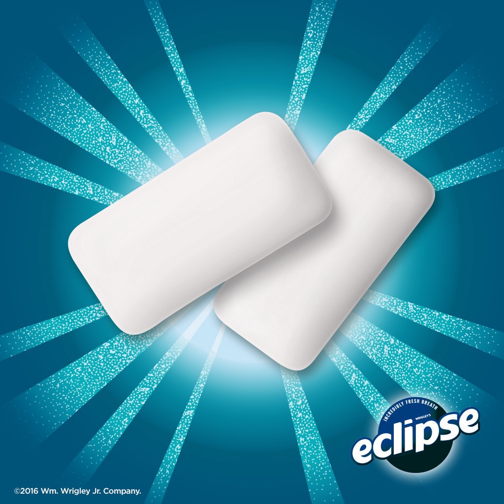 slide 4 of 6, ECLIPSE Peppermint Sugarfree Gum, 8 Packs, 8 ct