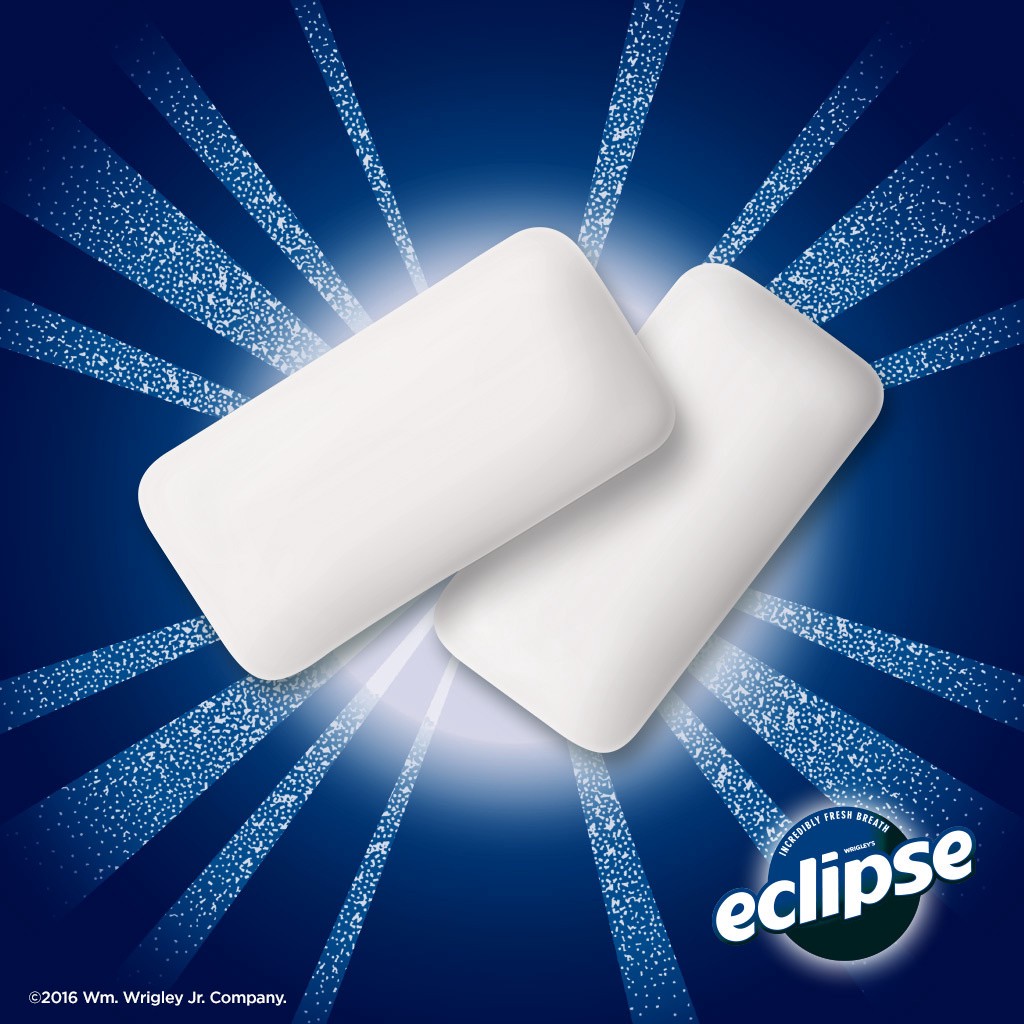 slide 6 of 6, ECLIPSE Peppermint Sugarfree Gum, 8 Packs, 8 ct