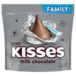 Hershey's Kisses Milk Chocolate Candy Family Pack, 15.9 oz