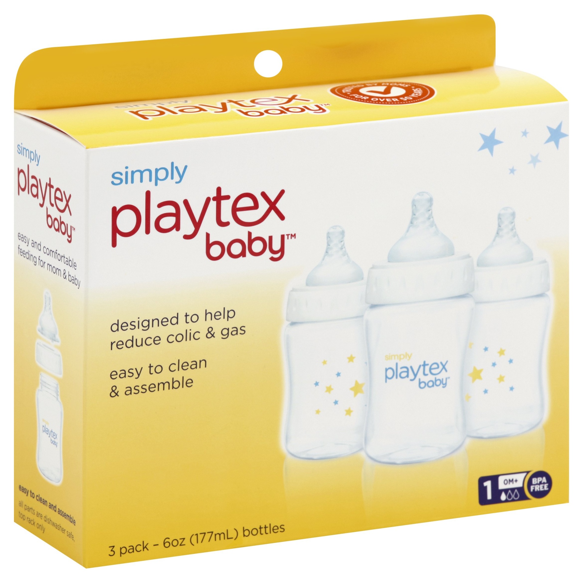 slide 1 of 1, Playtex Bottles 3 ea, 3 ct; 6 oz