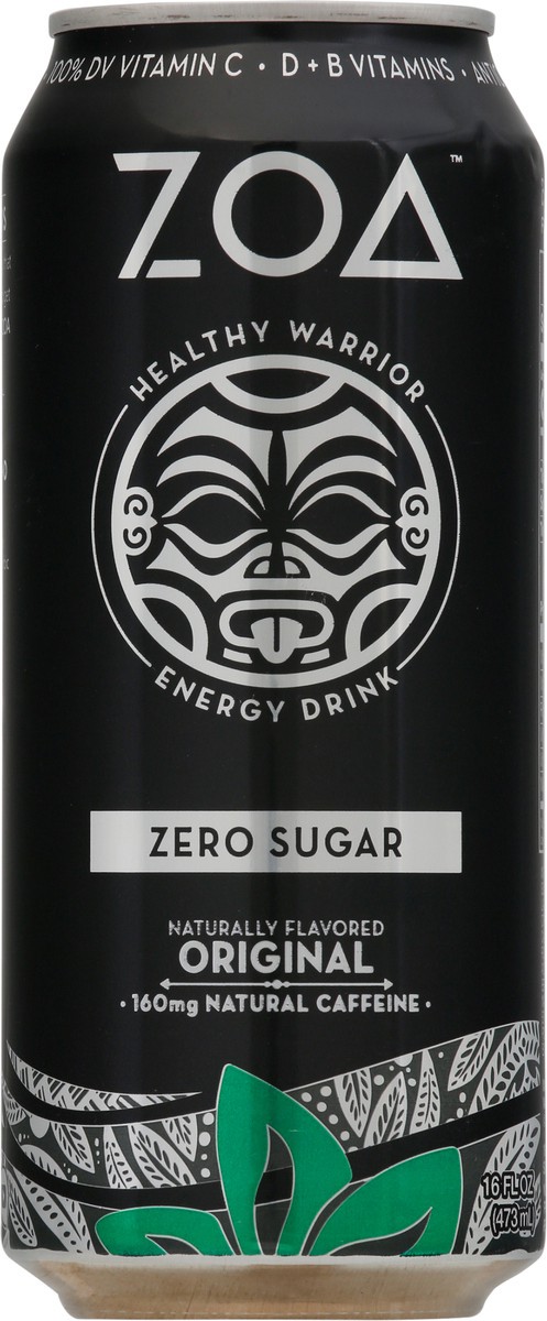 slide 3 of 11, ZOA Zero Sugar Original Energy Drink - 16 fl oz, 1 ct