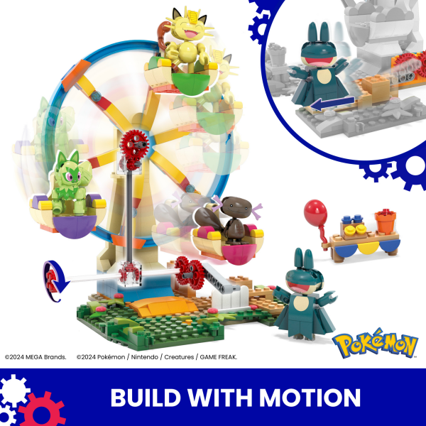 slide 18 of 29, MEGA BLOKS MEGA Pokémon Ferris Wheel Fun, 1 ct