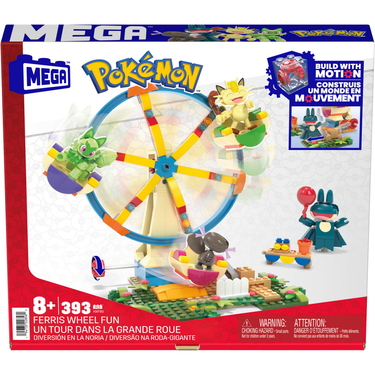 slide 1 of 29, MEGA BLOKS MEGA Pokémon Ferris Wheel Fun, 1 ct