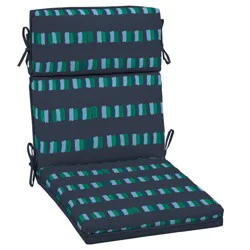 HD Designs High Back Dining Chair Cushion - Fiesta Stripe