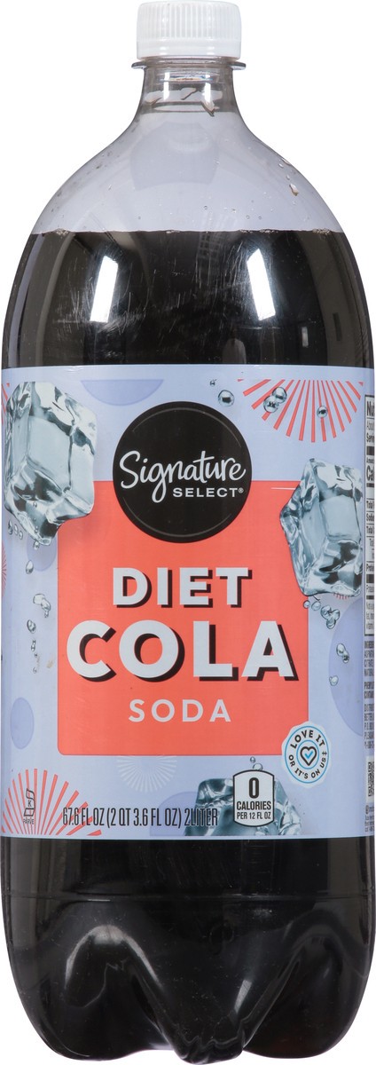 slide 8 of 14, Signature Select Diet Cola Soda - 2 liter, 67.6 oz