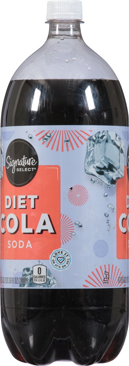 slide 9 of 14, Signature Select Diet Cola Soda - 2 liter, 67.6 oz