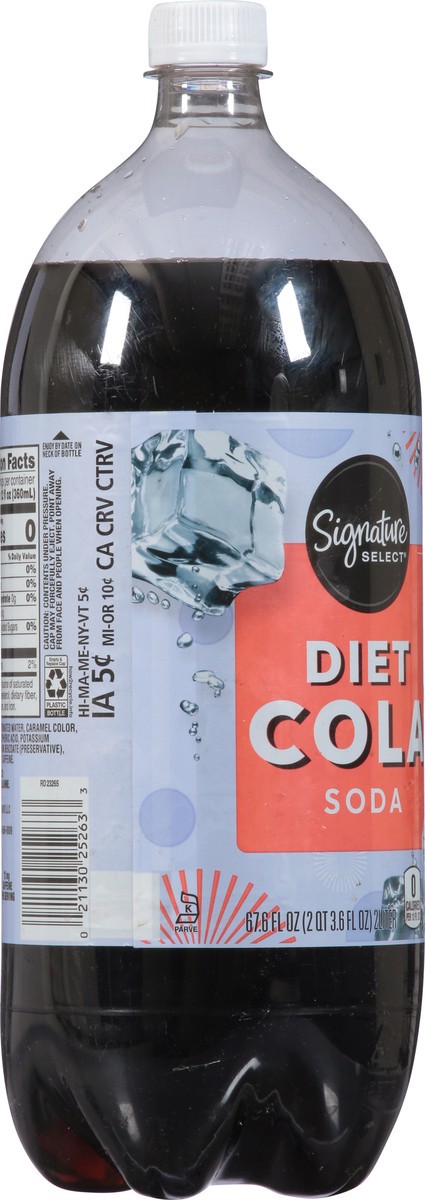 slide 13 of 14, Signature Select Diet Cola Soda - 2 liter, 67.6 oz