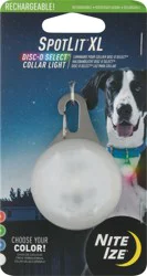 Nite Ize SpotLit XL Disc-O Select Rechargeable Collar Light - 1 ea