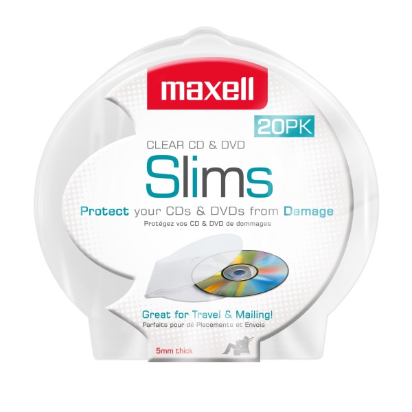 slide 1 of 6, Maxell Cd-356 Slim Cd/Dvd Jewel Case, 1 ct