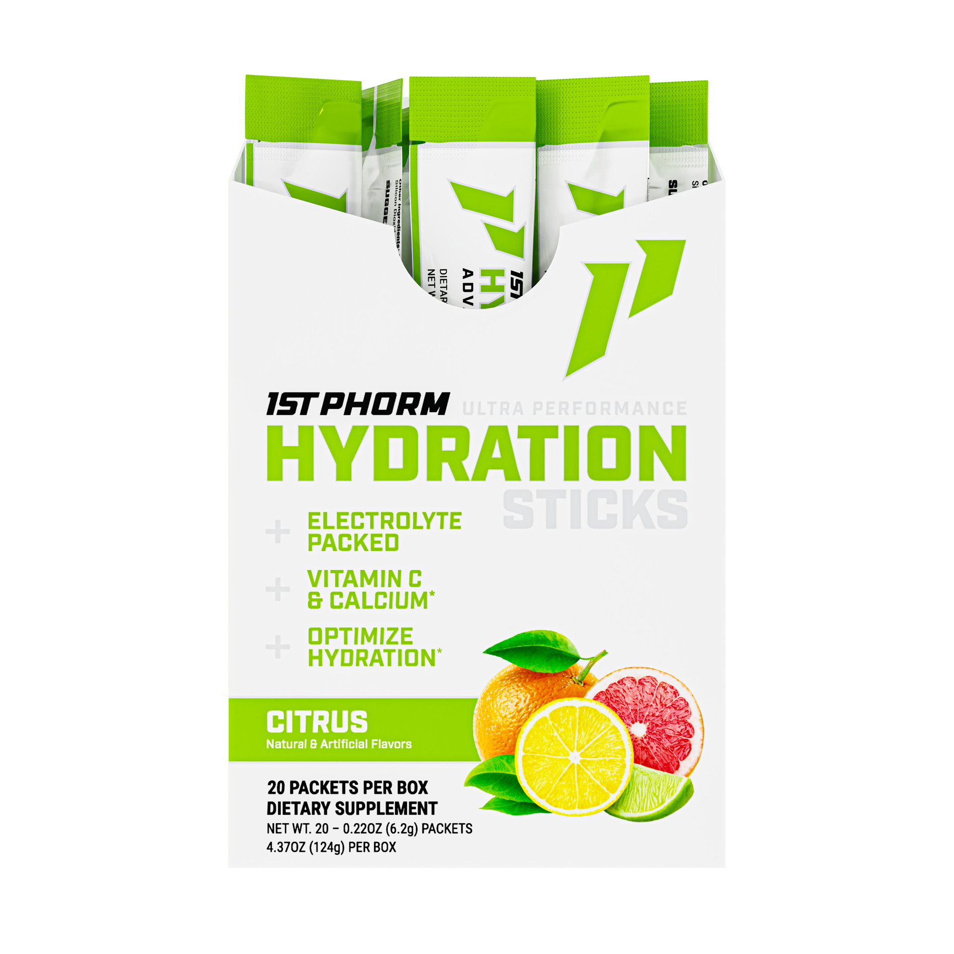slide 1 of 1, 1St Phorm Citrus Hydration Drink Mix Single, 1 ct
