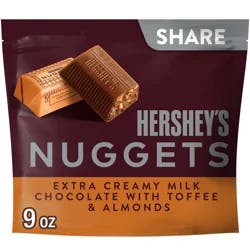 Hershey's Milk Chocolate Toffee and Almonds Nuggets Share Pack, 9 oz