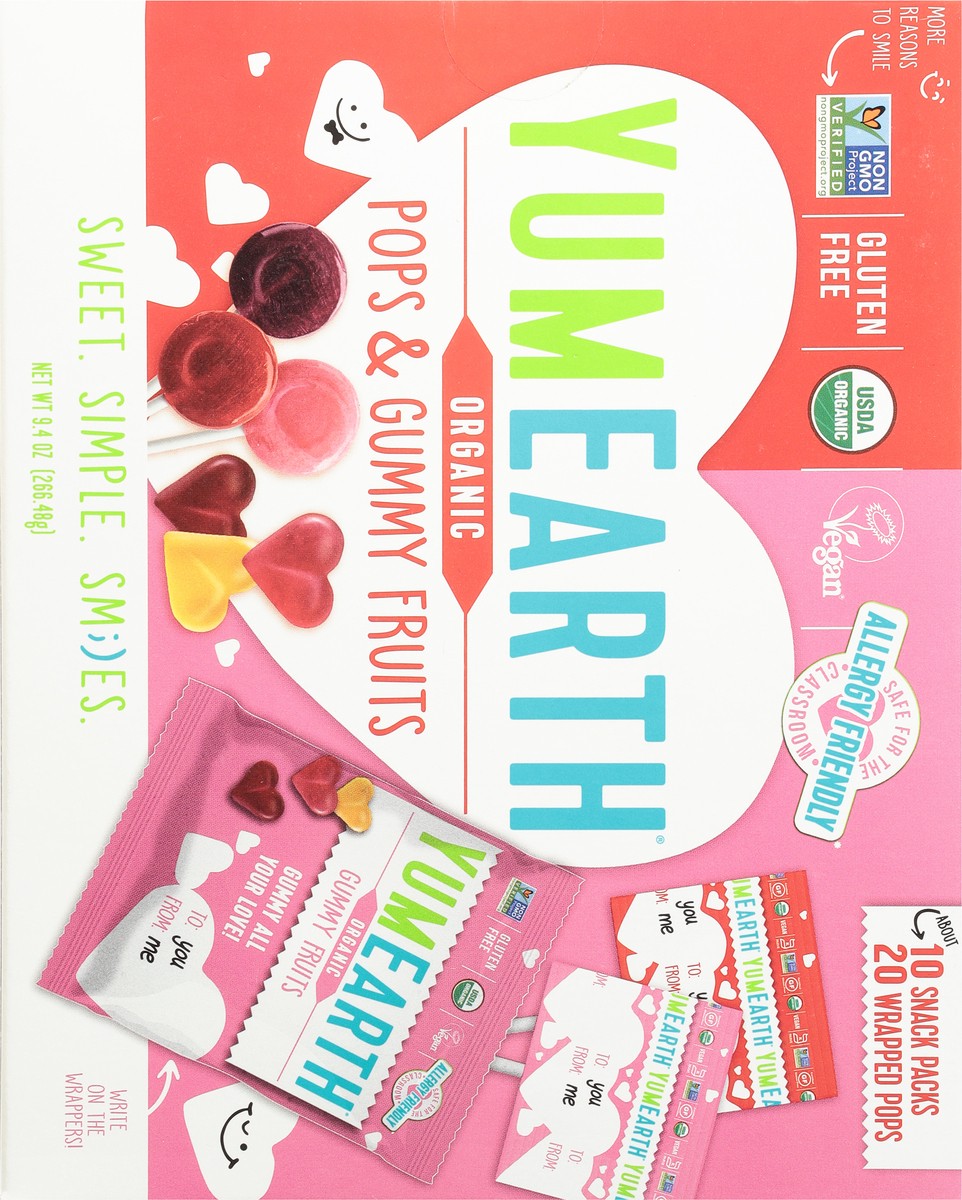 slide 10 of 17, YumEarth Organic Pops & Gummy Fruits 9.4 oz, 8.2 oz