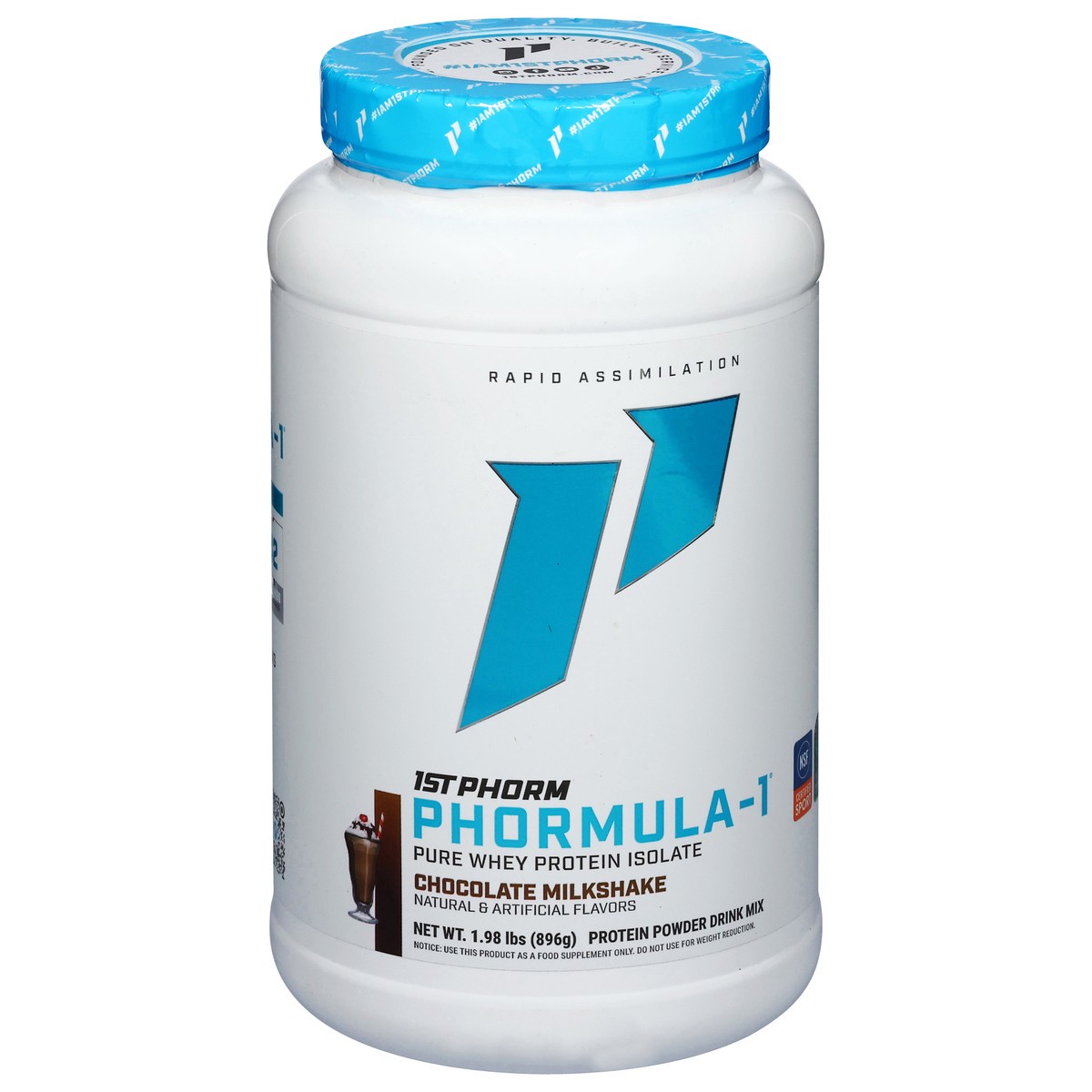 slide 2 of 4, 1st Phorm Phormula-1 Chocolate Milkshake Protein Powder Drink Mix 1.98 lb, 1.98 lb