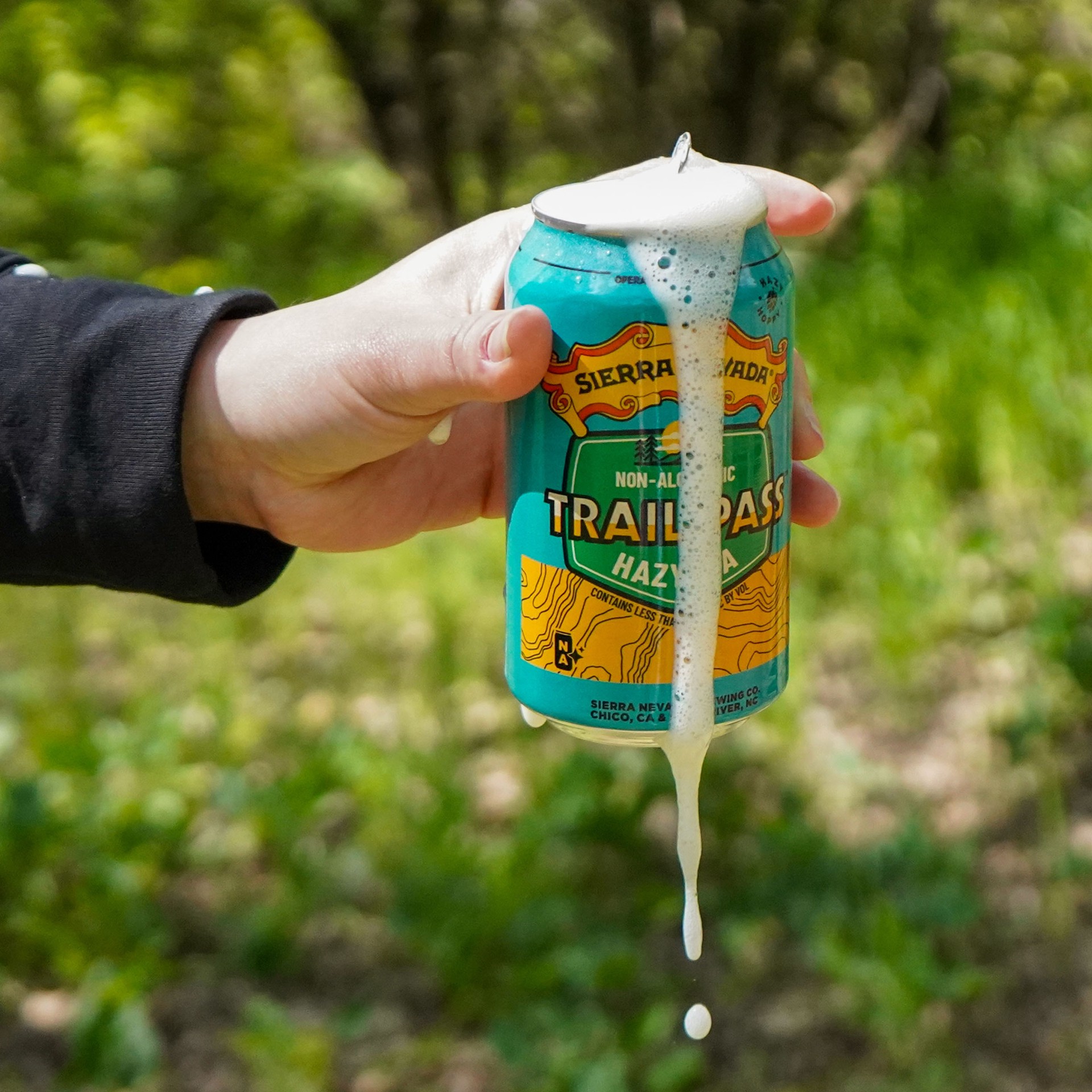 slide 4 of 7, Sierra Nevada Trail Pass Non-Alcoholic Hazy IPA Craft Beer 19.2oz Can, 19.2 fl oz
