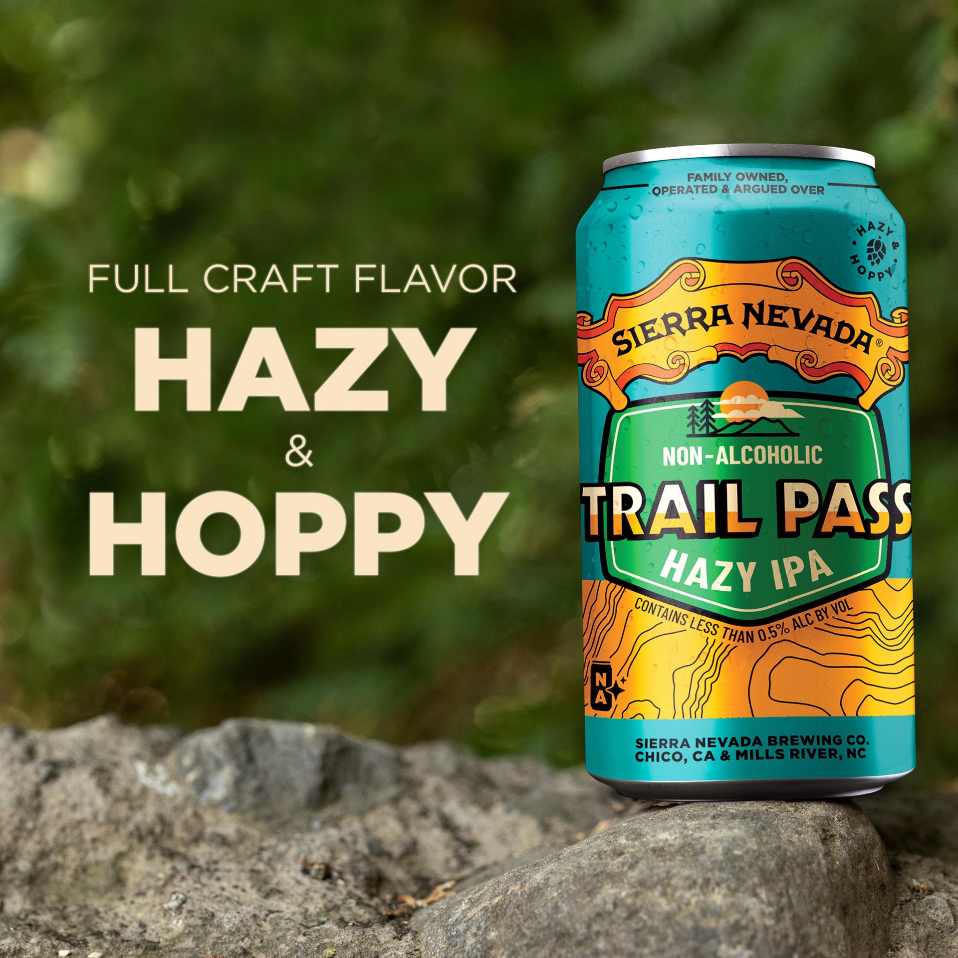 slide 6 of 7, Sierra Nevada Trail Pass Non-Alcoholic Hazy IPA Craft Beer 19.2oz Can, 19.2 fl oz