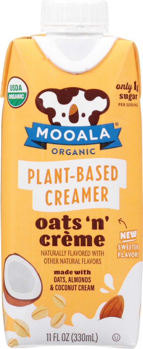 slide 3 of 14, Mooala Organic Oats'n' Creme Plant-Based Creamer, 11.0 fl oz