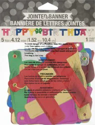 Celebrations Happy Birthday Jointed Banner 1 ea