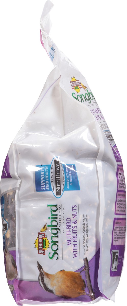 slide 7 of 9, Audubon Park Songbird Selections Wild Multi-Bird with Fruits & Nuts Bird Food 5 lb, 5 lb