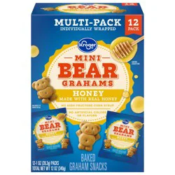 Kroger Mini Honey Bear Grahams Multipack - 12 ct; 1 oz