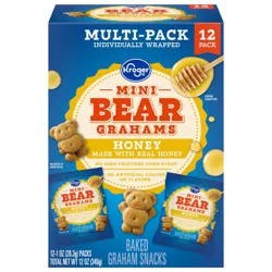 Kroger Mini Honey Bear Grahams Multipack - 12 ct; 1 oz
