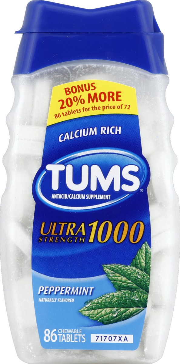 slide 2 of 3, Tums Ultra Peppermint, 86 ct