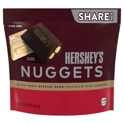 Hershey's Nuggets Special Dark Chocolate with Almonds Candy Share Pack, 8.6 oz
