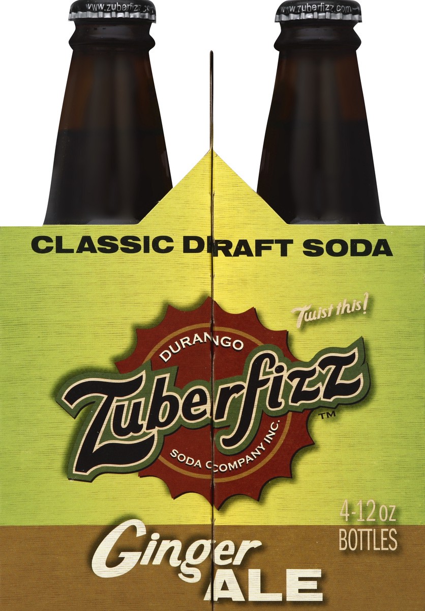 slide 2 of 5, Zuberfizz Ginger Ale 4 ea, 4 ct; 12 fl oz