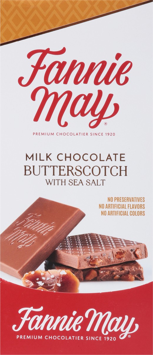 slide 2 of 12, Fannie May Butterscotch with Sea Salt Milk Chocolate 3.5 oz, 3.5 oz