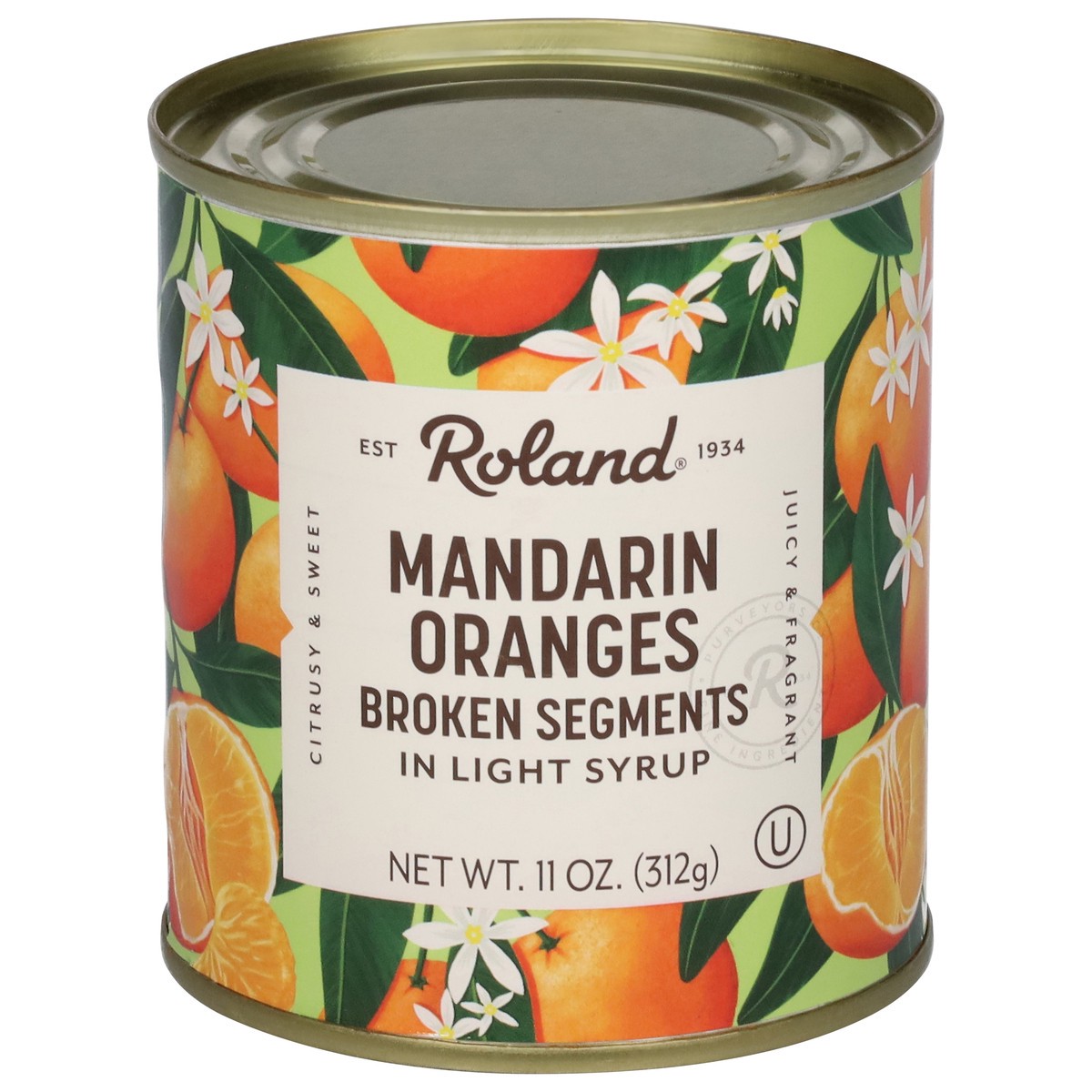 slide 1 of 2, Roland Broken Segments Mandarin Oranges in Light Syrup 11 oz, 11 oz