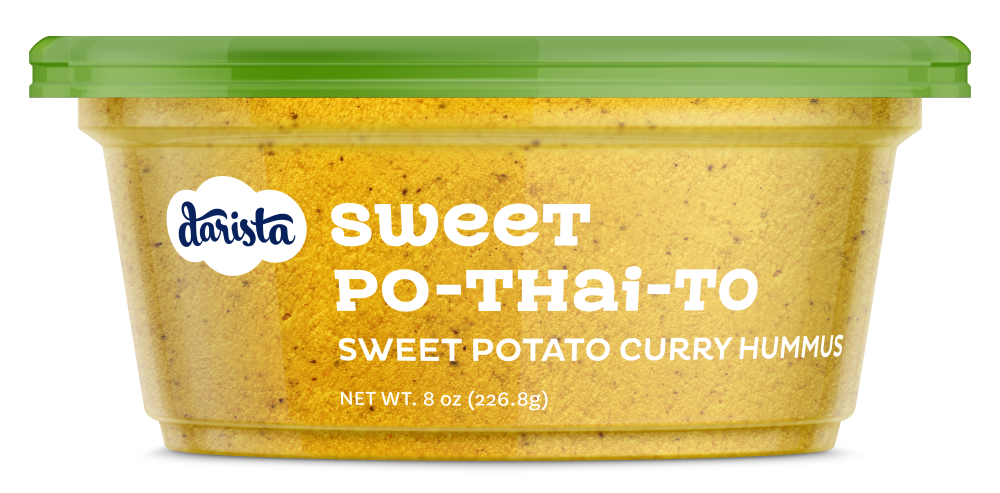 slide 1 of 9, Darista Dips Sweet Potato Curry Hummus 8 oz, 8 oz
