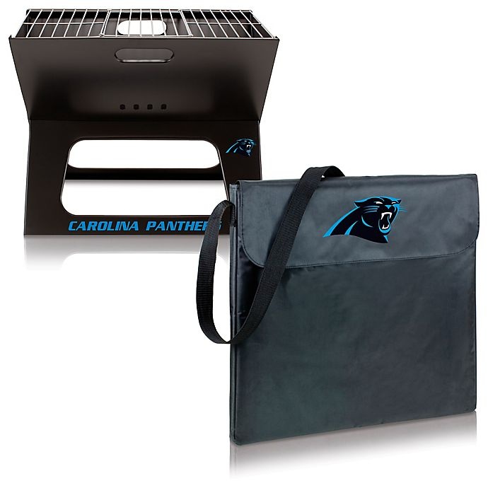 slide 2 of 3, NFL Carolina Panthers X-Grill Portable Charcoal Grill, 1 ct