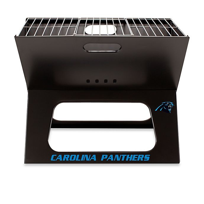 slide 1 of 3, NFL Carolina Panthers X-Grill Portable Charcoal Grill, 1 ct