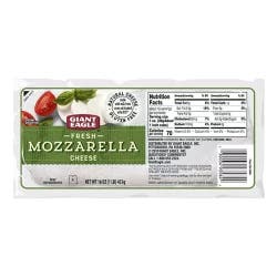 Giant Eagle Mozzarella Cheese Log