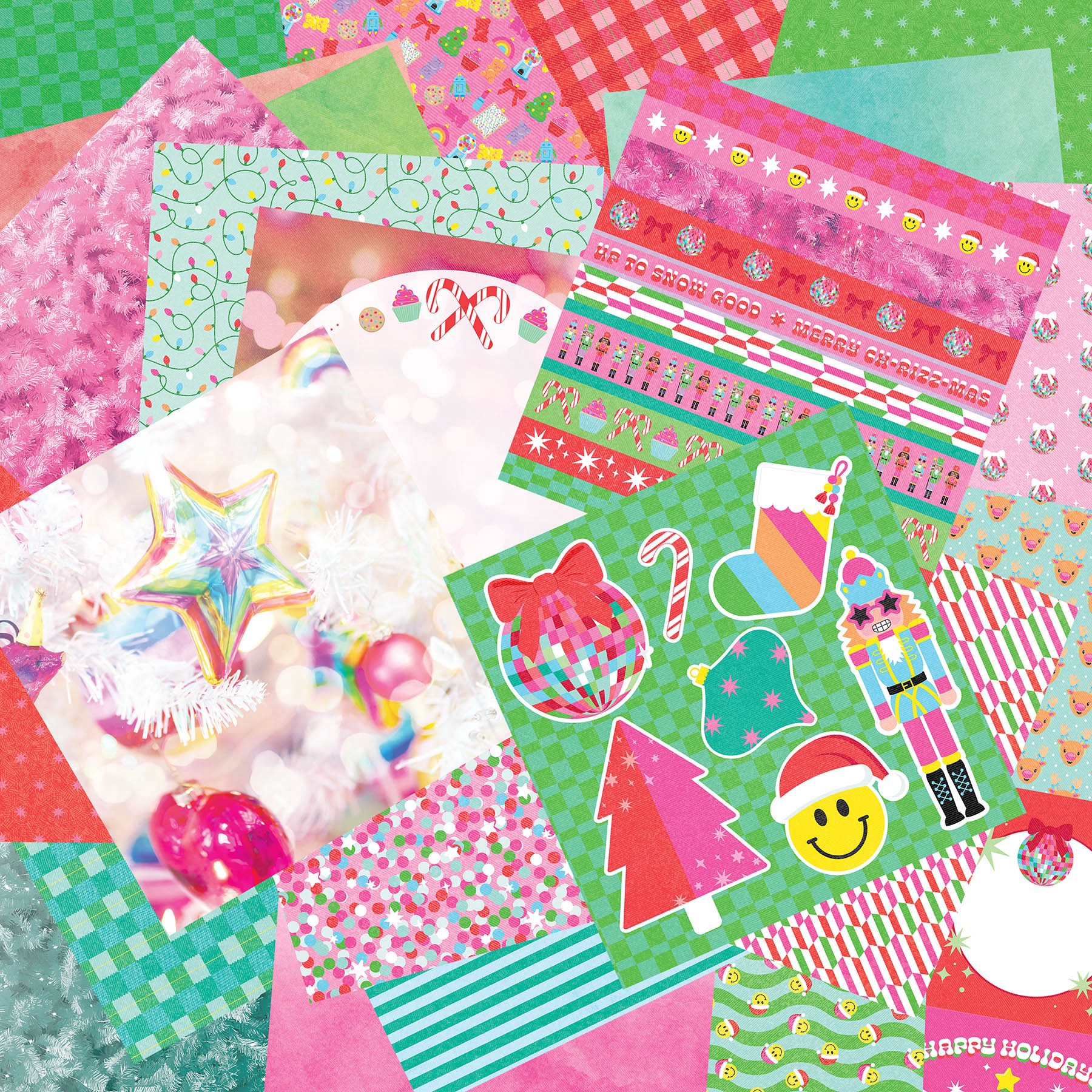 slide 2 of 3, 6" X 6" Merry Maximus Double-Sided Paper Pad, 24 Sheets By Recollections, 6 in x 6 in