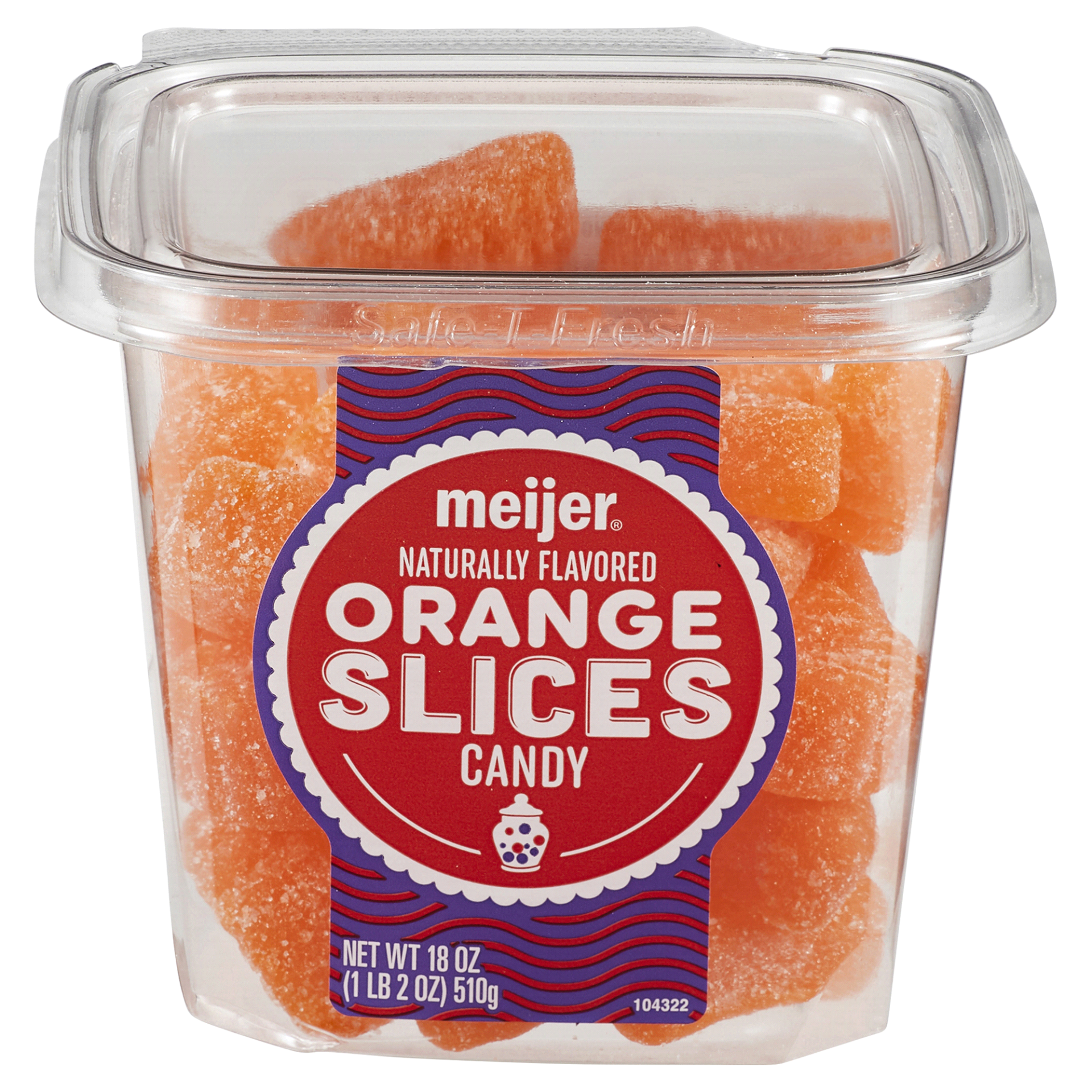 slide 1 of 2, Meijer Orange Slices Candy, 18 oz