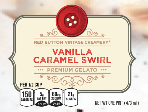 slide 1 of 1, Red Button Creamery Vanilla Caramel Swirl, 16 oz