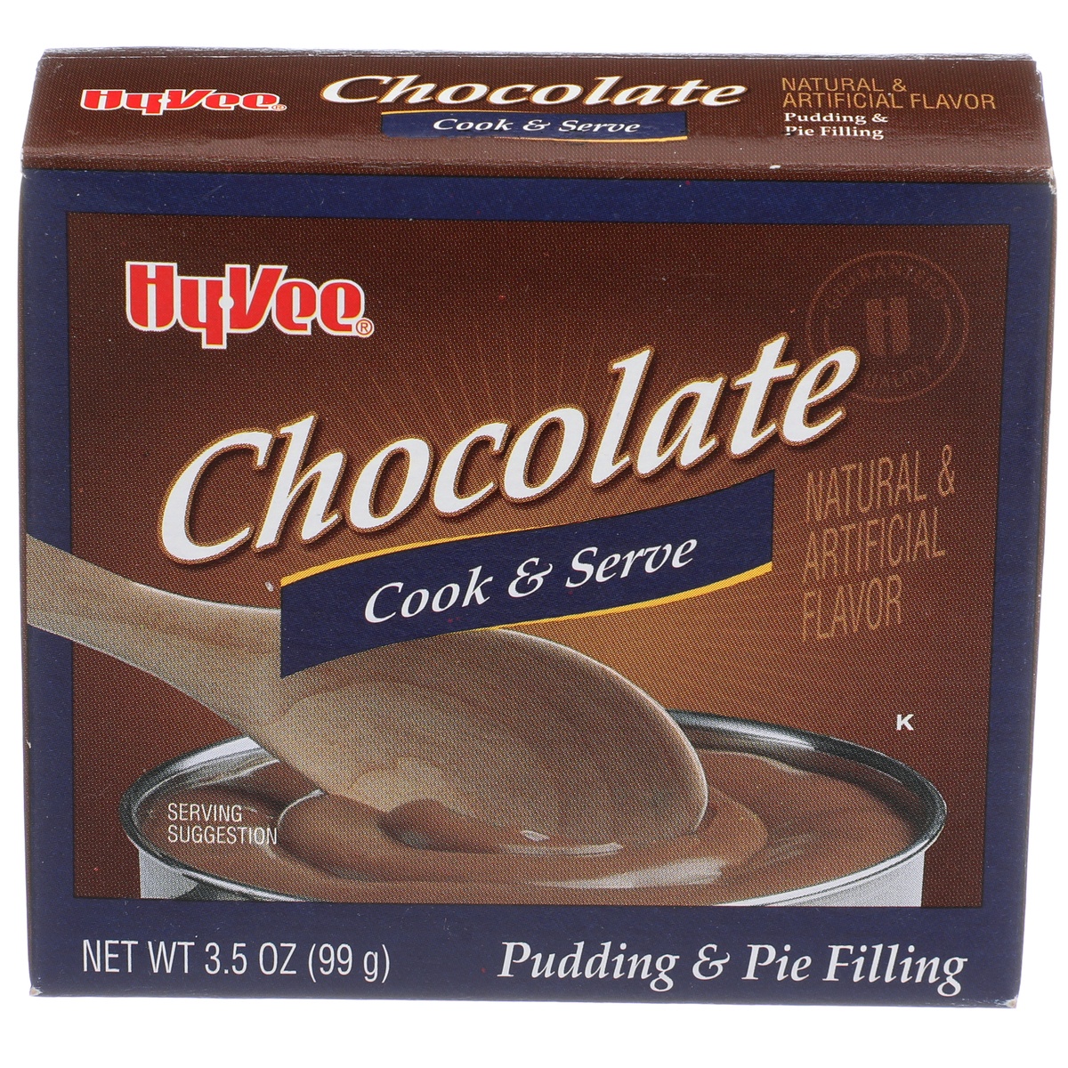 slide 1 of 1, Hy-vee Chocolate Cook & Serve Pudding & Pie Filling, 1.5 oz