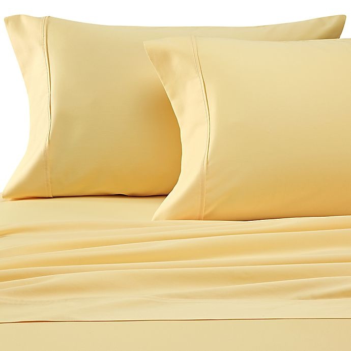 slide 1 of 1, Heartland HomeGrown 400-Thread-Count Standard Pillowcases - Lemon, 2 ct