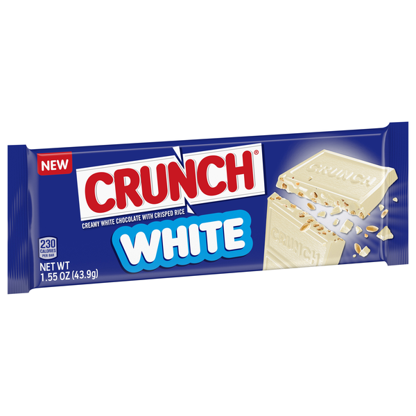 slide 1 of 1, Crunch White with crisped rice Single 1.55 oz, 1.55 oz