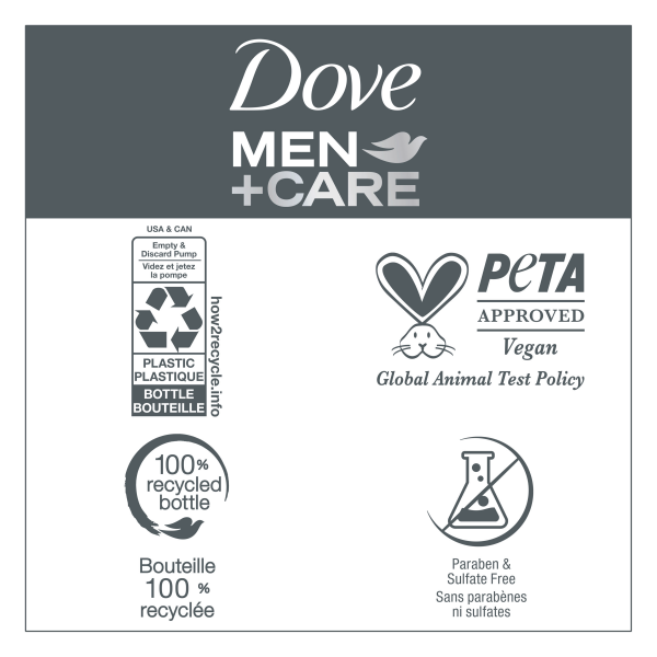 slide 12 of 17, Dove Men+Care Thick & Full 2-in-1 Sandalwood & Cardamom Oil Shampoo + Conditioner 17.5 fl oz, 17.5 fl oz