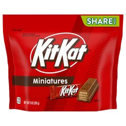Kit Kat Miniatures Milk Chocolate Wafer Candy Share Pack, 9 oz
