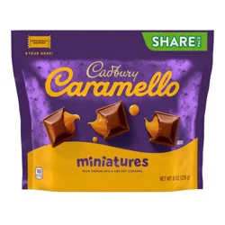 Cadbury Caramello Miniatures Milk Chocolate Caramel Candy Share Pack, 7.1 oz