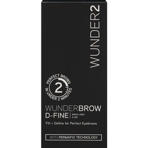 slide 1 of 1, WUNDER2 D-Fine Brow Liner Gel, Black/Brown, 1 ct