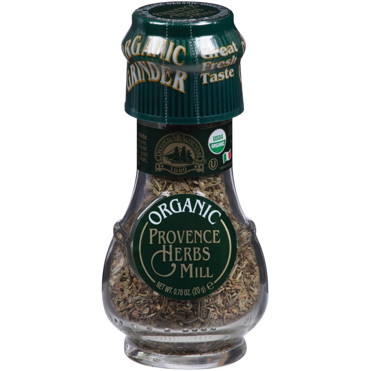 slide 1 of 7, Drogheria & Alimentari Organic Provence Herbs Mill, 0.7 oz, 0.7 oz