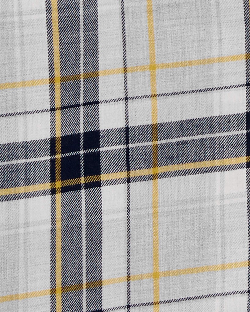 slide 3 of 3, Carter's Kid Plaid Hooded Button-Down Shirt Multi 7, 1 ct