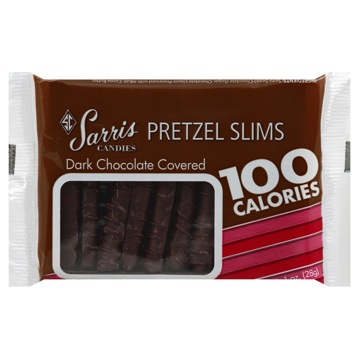 slide 2 of 6, Sarris Candies Sarris Pretzel Slims Dark Choc, 1 oz